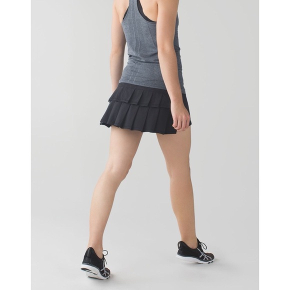 Lululemon Run: Pace Setter Skirt Black 6 - Picture 3 of 12